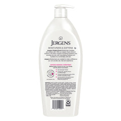 Jergens bottle in bedroom setting evoking comforting scent benefit
