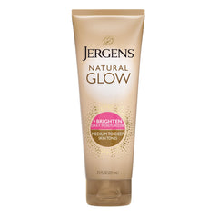 Jergens front packaging showing bottle and size, promotes easy daily tanning