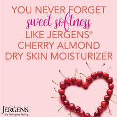 Jergens lotion texture swirl highlighting lightweight absorption benefit