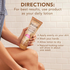 Jergens close-up of moisturized skin emphasizing hydrated, softer appearance