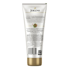 Jergens vanilla and sandalwood essence visual to convey comforting aromatic benefit