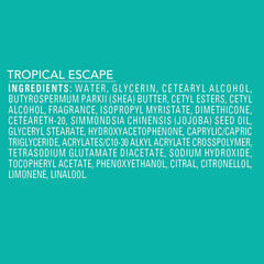 Jergens product label and ingredients list showing shea butter and Vitamin E benefits