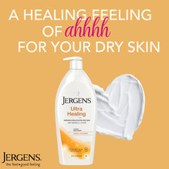32oz Jergens bottle next to common items to show large size and value benefit
