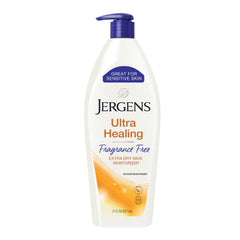 Jergens bottle front label showing product and benefit of deep hydration