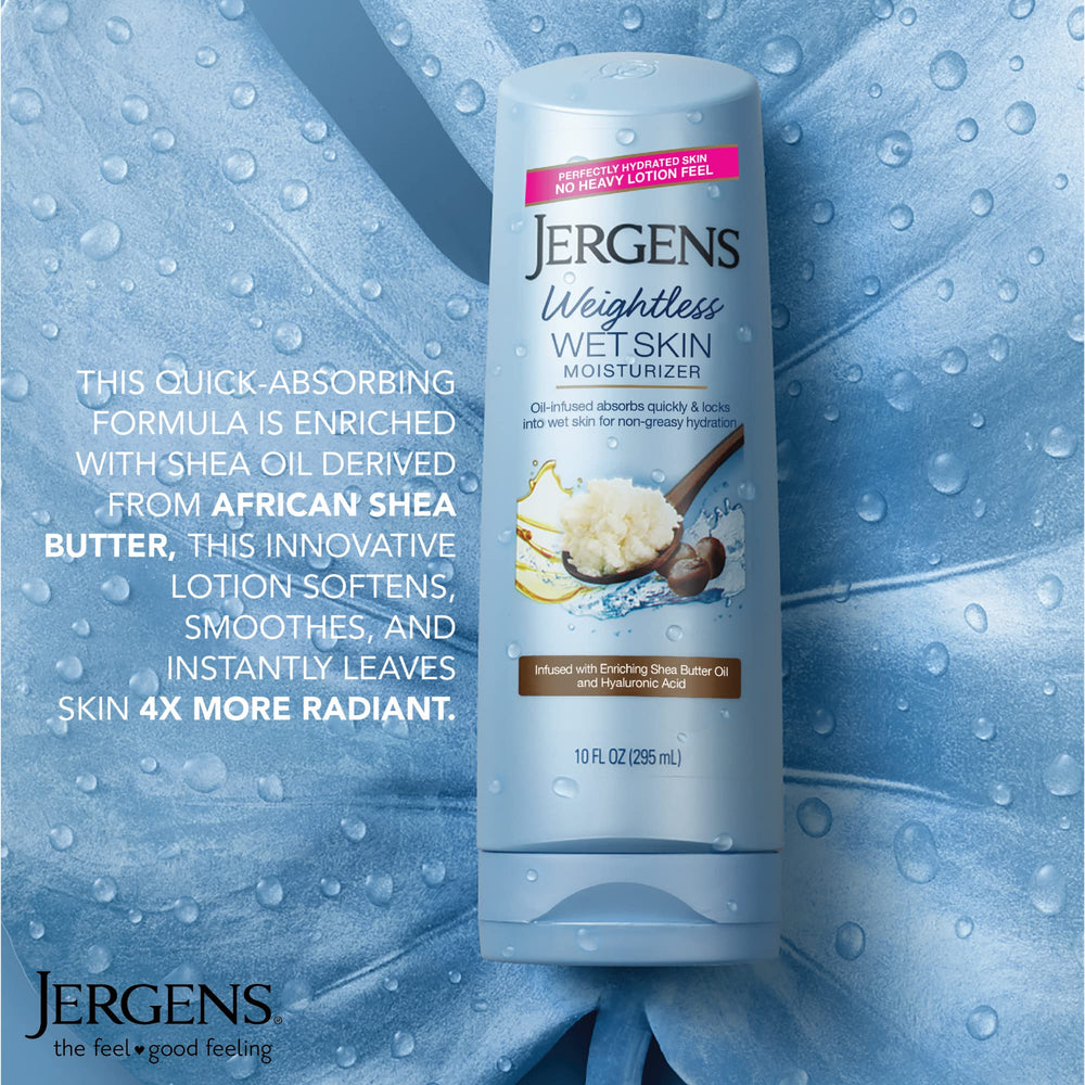 Jergens back label close-up showing ingredients and usage directions benefit