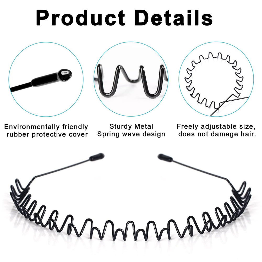 JERLITU close-up of wavy metal ridges demonstrating enhanced hair grip and stability