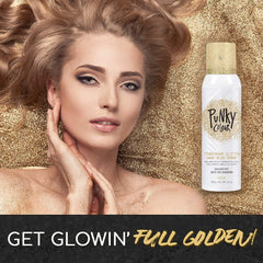 Jerome Russell Punky gold hair closeup showing shimmer and reflective shine