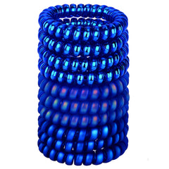 JessLab front packaging showing 10 colorful spiral hair ties and product benefits