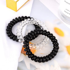 JessLab hair tie in a high ponytail demonstrating secure, no-crease hold