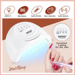 JEWHITENY dual nail forms array showing multiple sizes for custom fit