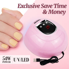 JEWHITENY polished nails after cure showing smooth professional finish