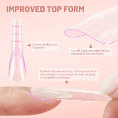 JEWHITENY full size range layout illustrating 14 sizes for accurate nail fit