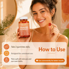 Jfsyb Bronzii botanical ingredient display emphasizing natural carotenoids