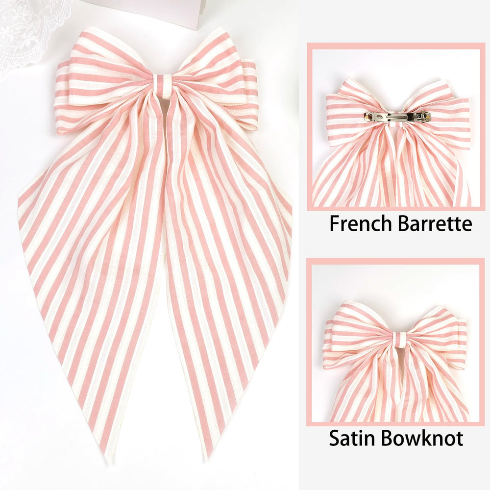 JGQUR bow in hair ponytail demonstrating secure hold and added volume benefit