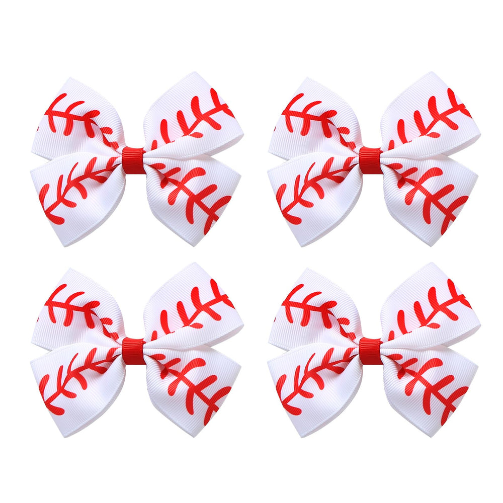 JiaDuo front view of four baseball bows showing clean set and sporty look