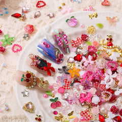 JINJINANV close-up of K9 crystals and AB rhinestones adding high sparkle