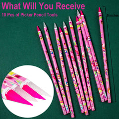 JINJINANV wax pen picking rhinestone on nail, speeds accurate placement