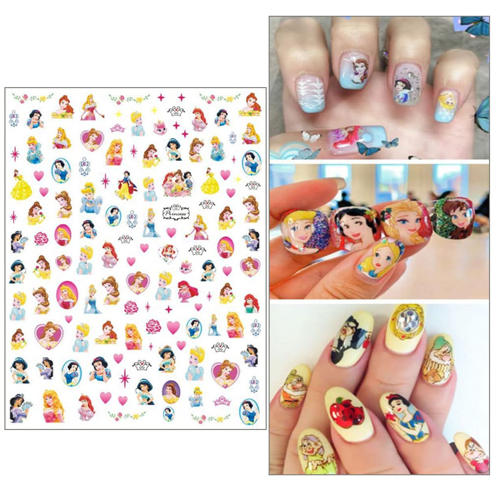 JinPren finished manicure on natural nails demonstrating vibrant mermaid design impact