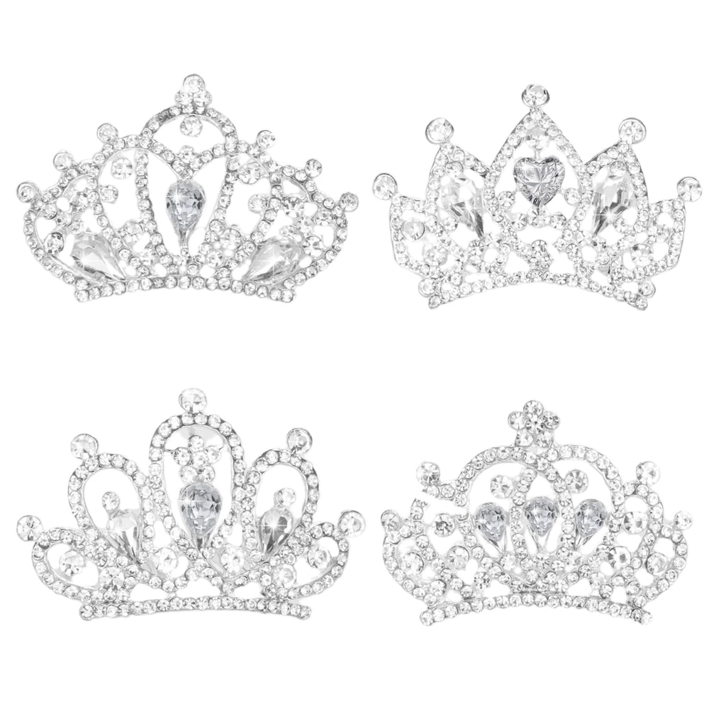 JINYEAH mini tiara front view showing polished alloy and sparkle benefit