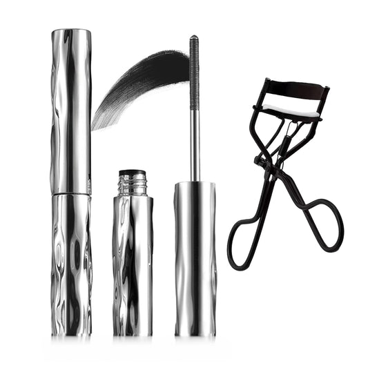 Jiodama metal-wand mascara front packaging showing sleek tube and branding for easy identification