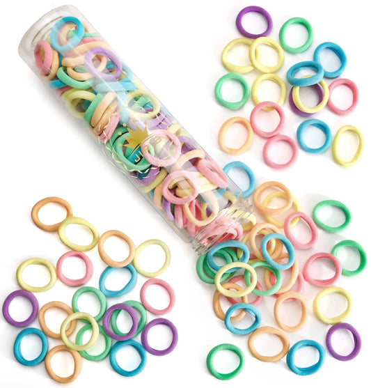 JIRIS front packaging showing 100 multicolor hair ties and set benefit