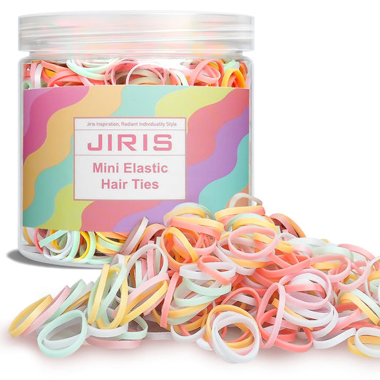 JIRIS front packaging showing 1000 clear mini bands and container benefit organization