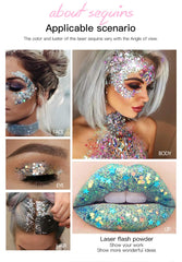 JISKG collarbone and shoulder glitter highlighting body contours beautifully