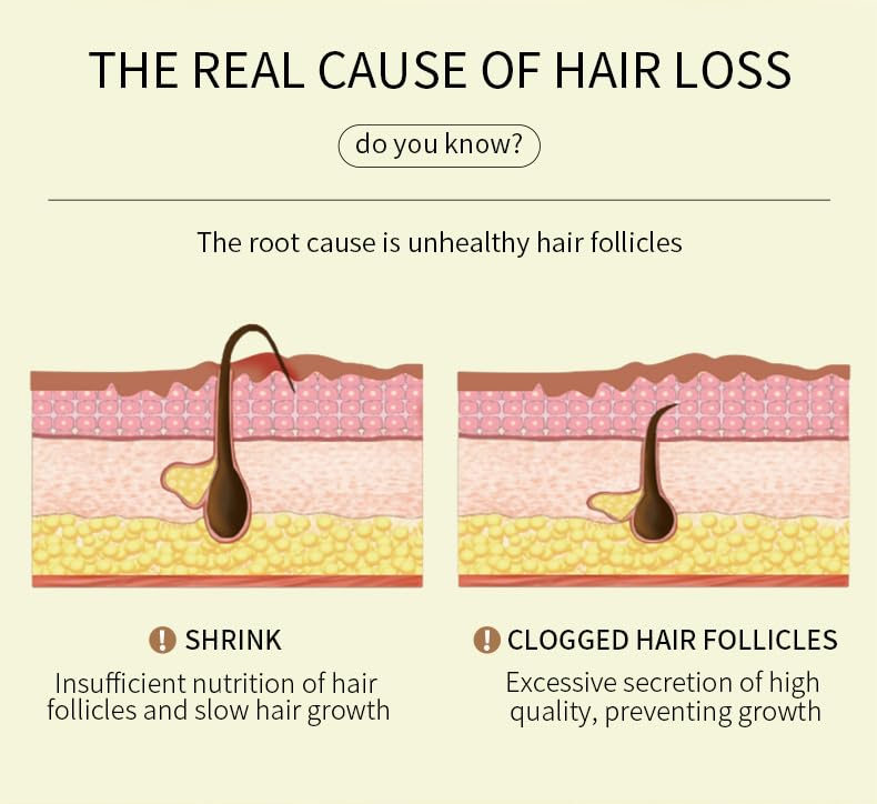 JISKG EELHOE hair ends before and after showing reduced frizz and repaired split ends benefit