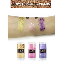 JISKG application on cheekbone for instant highlight and long-wear shimmer