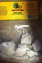 JKUB Kalaba front bag showing natural chalk pieces and clear weight label, useful for DIY