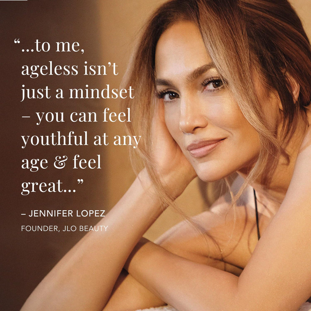JLO BEAUTY creamy lather in hand showing gentle cleansing and softness