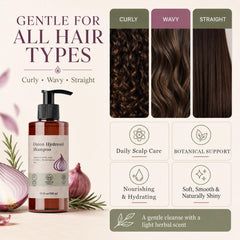 JLQJLQ before and after hair comparison showing improved fullness and shine