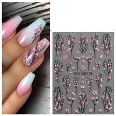 jmeowio applied on acrylic nails illustrating durable textured floral accent benefit
