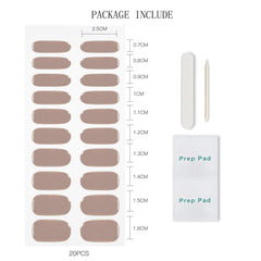 jmeowio strips on hand showing size options and natural nail fit