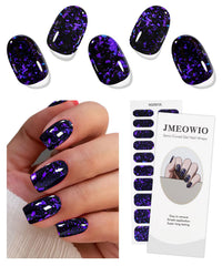 jmeowio front packaging showing dark purple gel wraps and kit benefits