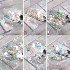 jmeowio lifestyle summer manicure showing vibrant holographic accent appeal