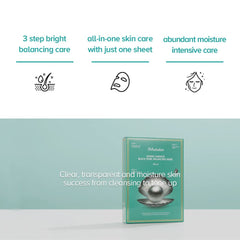 JMsolution black cellulose sheet mask laid flat to show fit and thin material