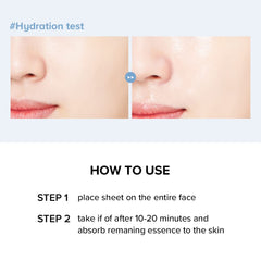 JMsolution mask used in nighttime routine for restorative moisture