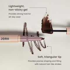 JOAH tinted gel wand detail showing volumizing brush for lift