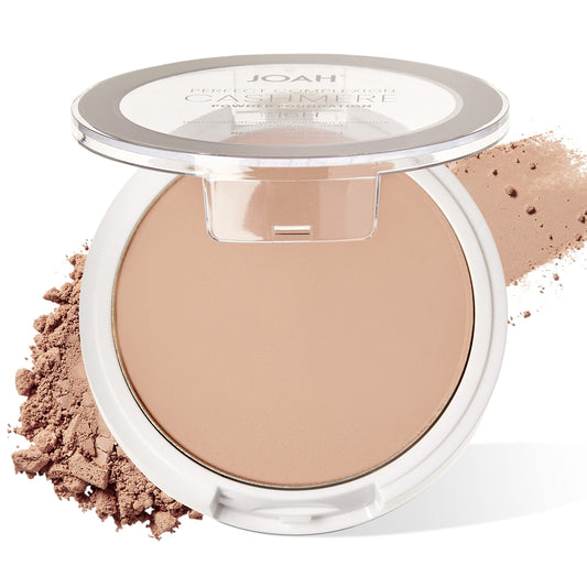 JOAH compact front view showing mirror and puff for easy on-the-go touch-ups