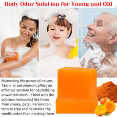 Joanssore soap placed in a bathroom setting conveying everyday freshness