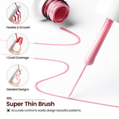 JODSONE 3D accent demo with raised ridges offering textured nail effects