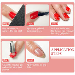 JODSONE before and after nails showing clean polish-free finish benefit
