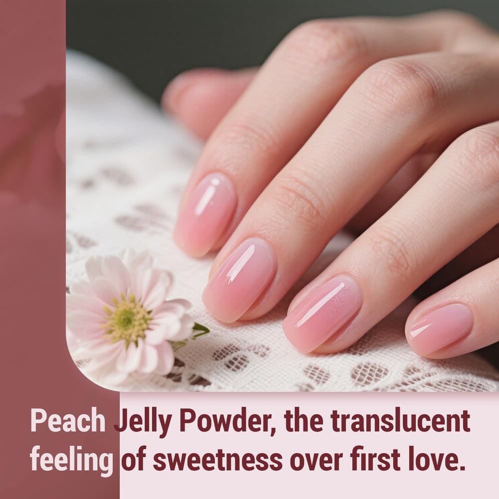 JODSONE brush close-up applying jelly gel, precise brush for smooth, streak-free application