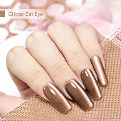 JODSONE swatch close-up revealing holographic cat-eye stripe and high-shine benefit