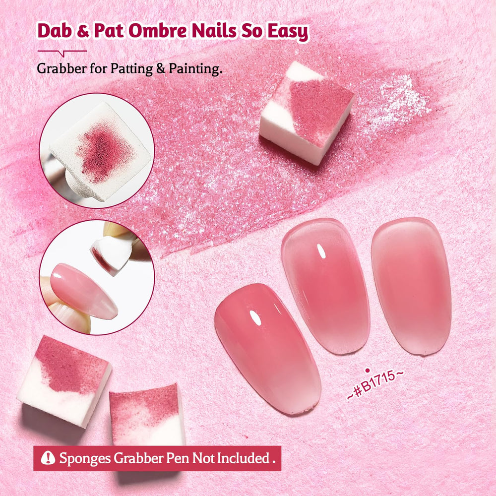 JODSONE color palette flatlay with nine gels showing coordinated shades benefit