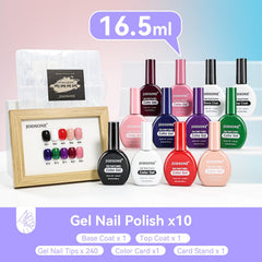 JODSONE color range spread of ten classic shades to visualize shade choices