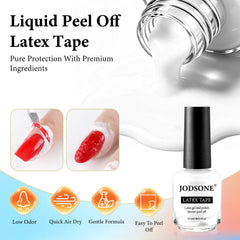 JODSONE cuticle oil dropper in use, nourishing nails after removal