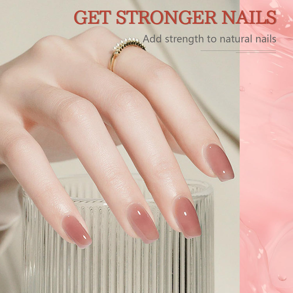 JODSONE extended nail demo showing finished sculpted nails with strong, sleek result