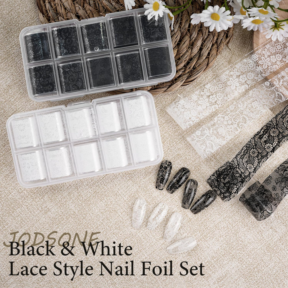JODSONE foil rolls spread flat showing multiple designs for more styling options